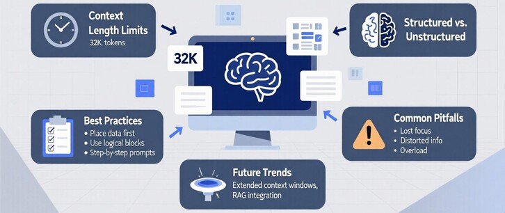 Работа с контекстом в длинных промптах: теория, практика и рекомендации
