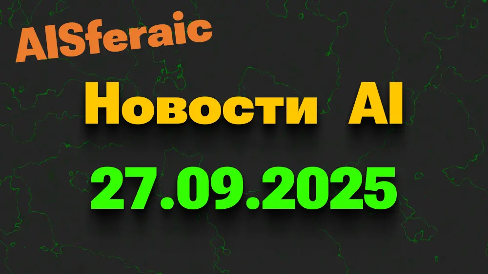 Новости ИИ на 27.09.2025