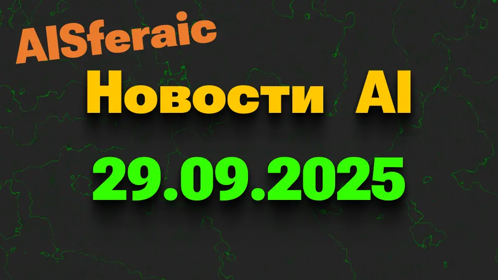 Новости ИИ на 29.09.2025